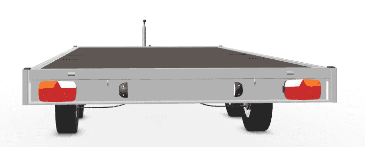 Eduard 400 x 200 cm 2700 kg gebremst – Plateau, flach, Rampen, Seilwinde, Stützfüße ohne Bordwände• – Bild 5