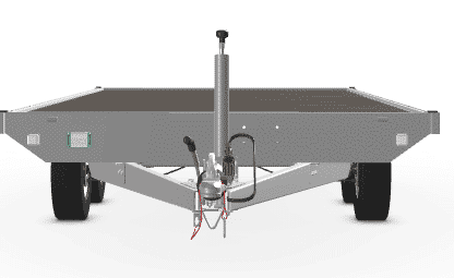 Eduard 400 x 200 cm 2700 kg gebremst – Plateau, flach, Rampen, Seilwinde, Stützfüße ohne Bordwände• – Bild 3