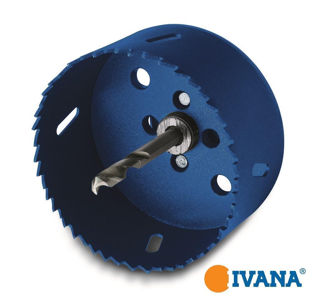 Ivana Lochsäge 92 mm Bi-Metall 8% Kobalt exklusiv Futter und Zentrierbohrer