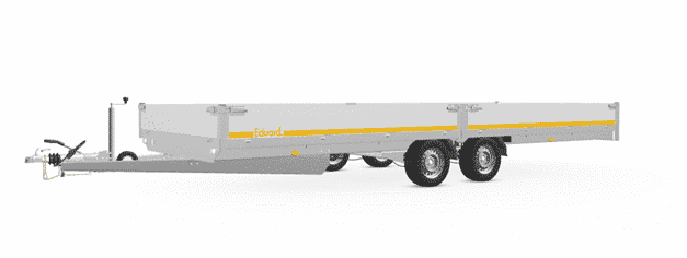 Eduard 6 m x 2 m, 30 cm Bodwände, Allzweckanhänger, Doppelachser, gebremst 3500 kg, Rampen, Stützfüße• – Bild 6