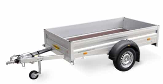 Humbaur HA 752513 KV 750kg/576kg Nutzlast, 251x131x35 cm, 1-Achser, ungebremst, mit Klappe vorne•