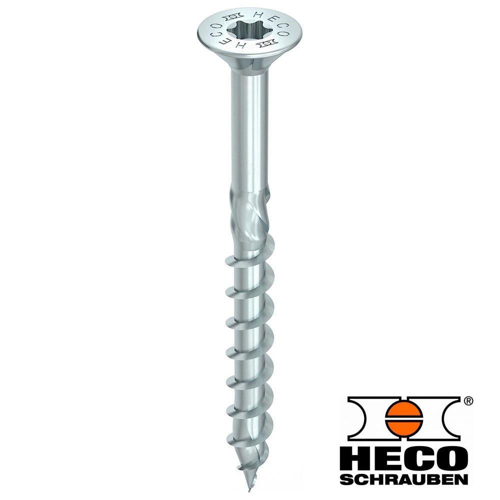 Heco TOPIX-plus Schrauben verzinkt TORX TX-20 Senkkopf 4,5 x 80 mm 200 Stück