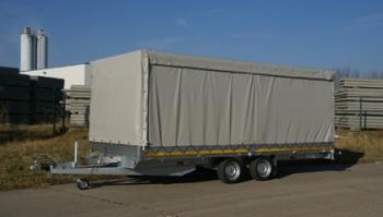 Eduard 6 m x 2 m, 30 cm Bodwände, Allzweckanhänger, Doppelachser, gebremst 3500 kg, Rampen, Stützfüße• – Bild 5