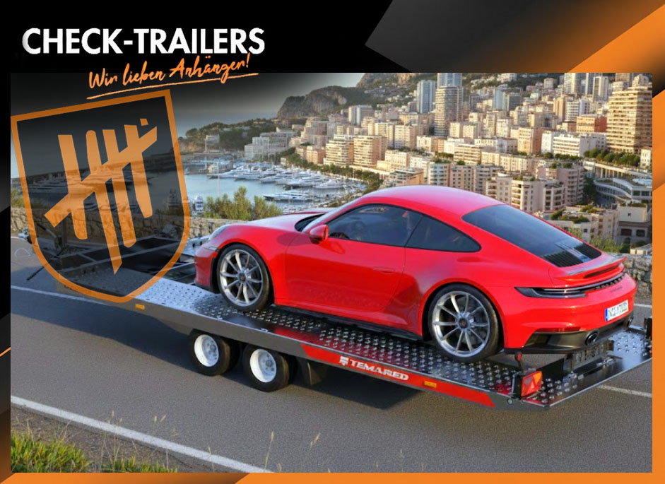 CARKEEPER 4820/2 2,7T, STANDSCHIENEN, Zweiachser, Autotransporter mit Kippfunktion, Temared, 2700 kg• – Bild 2