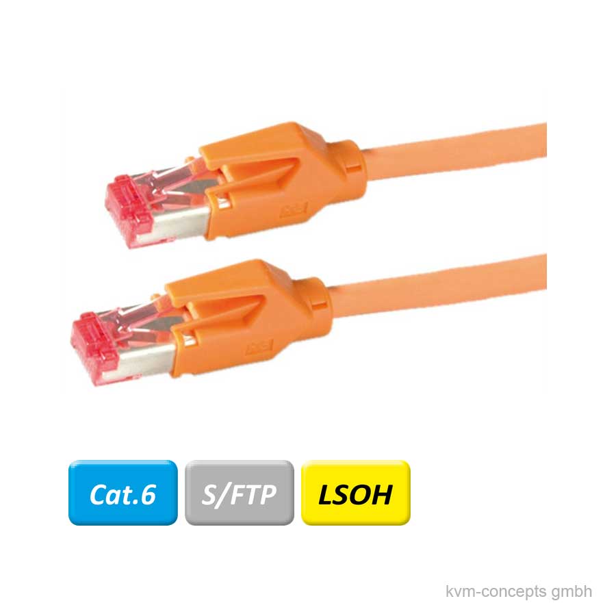 15m DÄTWYLER Patchkabel CAT 6, orange – Bild 2