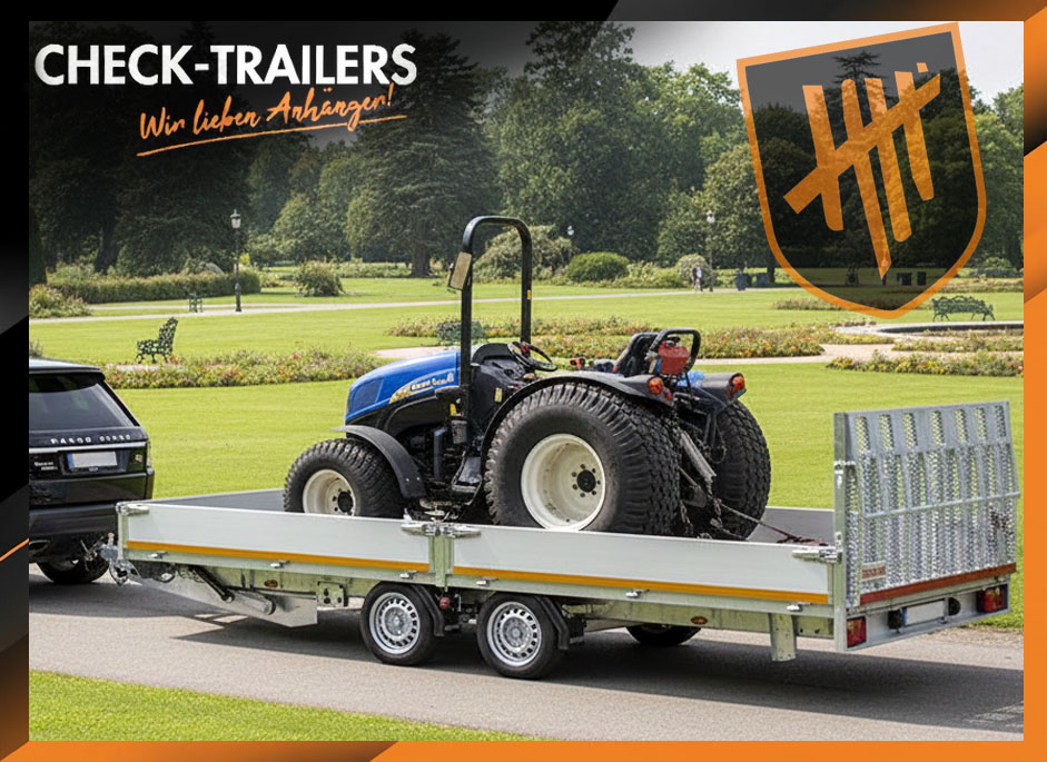 Eduard Maschinentransporter 606 x 200 cm 3000 kg Kippsystem mit Auffahrklappe• – Bild 2